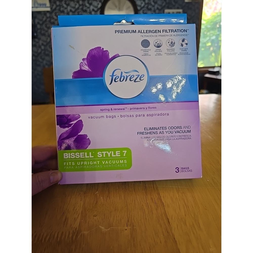 Febreze, Bissell Style 7, Vacuum Bags, Premium Allergen Filtration, 3 Bags, 17F9